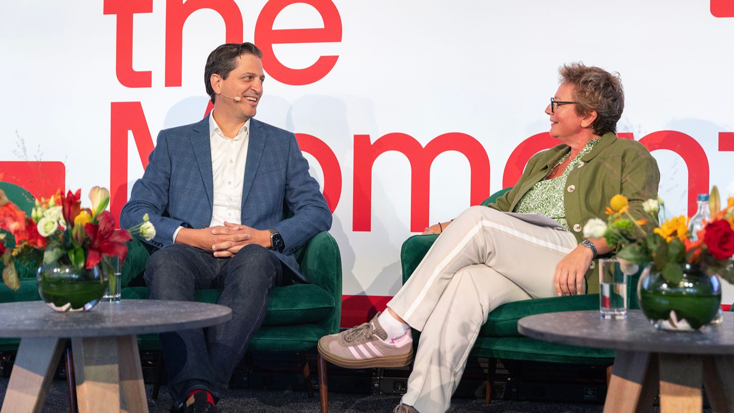 L-R Alex Charalambides, SVP and CTO,  CNN, Vikki Cook, Director Broadcast & Media, Ofcom 